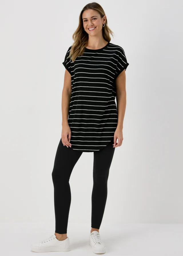 2 Pack Black Cotton Leggings