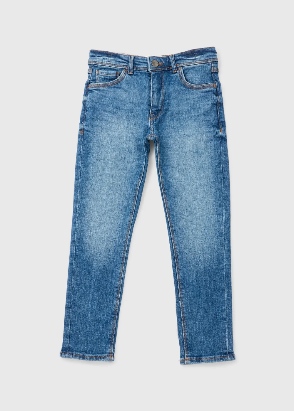 Boys Light Wash Skinny Jeans (7-16yrs) - Age 7 Years Image 1