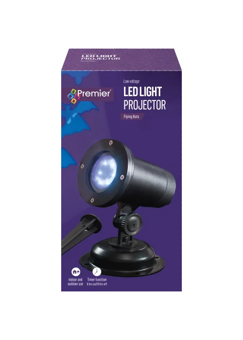 Premier Decorations Flying Bats LED Light Projector - One Size Image 1