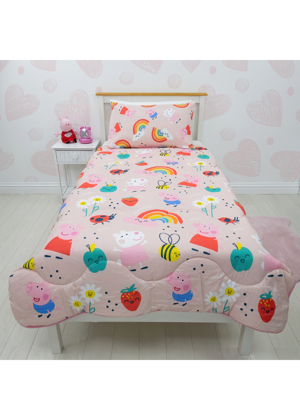 Rest Easy Sleep Better Peppa Pig Coverless Quilt (4.5 Tog) - Junior Image 1