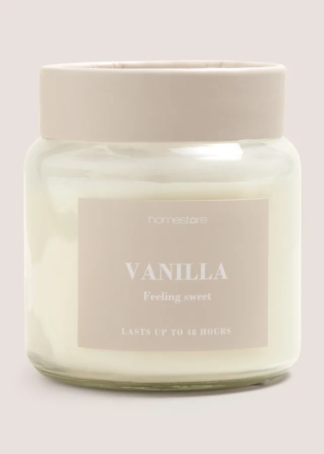 Vanilla Scented Jar Candle