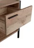 LPD Furniture Hoxton Bedside Cabinet Distressed Oak Effect (500x400x438mm) - No Size Image 4