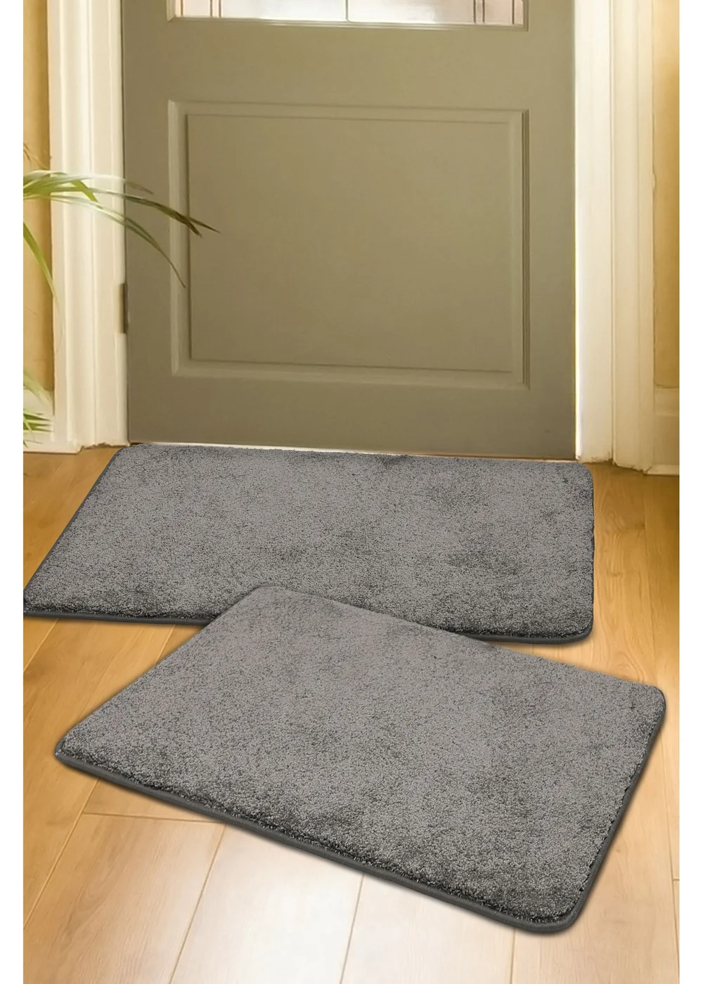 Relay Rug Grey 050/080 Pk2 Mat - 60 X 200 Image 1