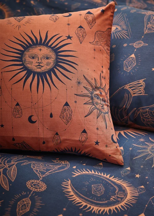 furn. Constellation Celestial Duvet Cover Set Bronze/Navy - Single Image 4