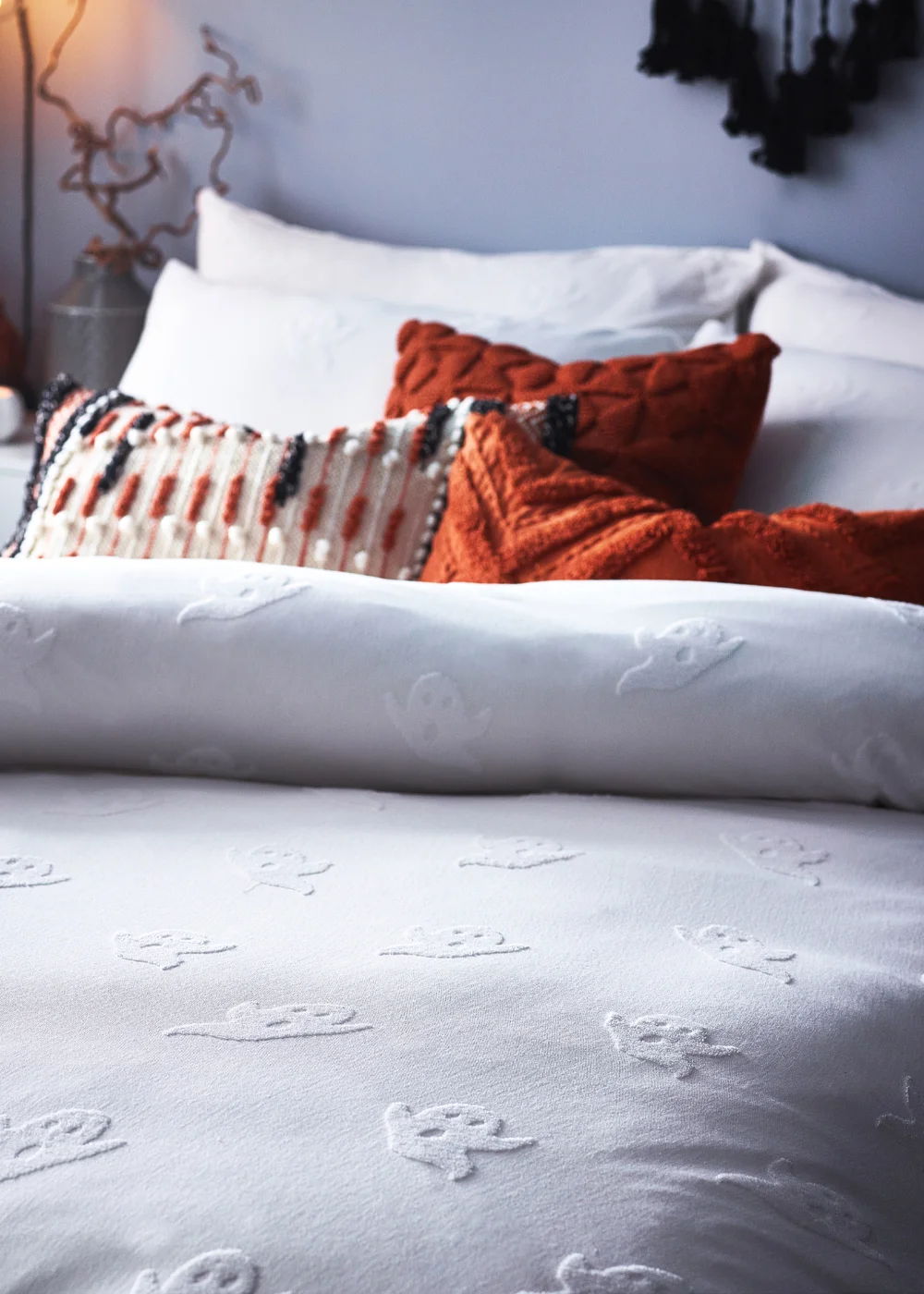 furn. Ghost Tufted 100% Cotton Duvet Cover Set - Single Image 3
