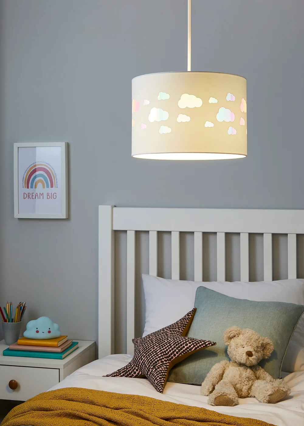 Glow Cloud Iridescent Easyfit Light Shade (20cm x 30cm) - One Size Image 1