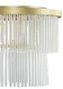 BHS Aubrey Frosted Flush Ceiling 5 Light Brass (26cm x 36cm) - One Size Image 5