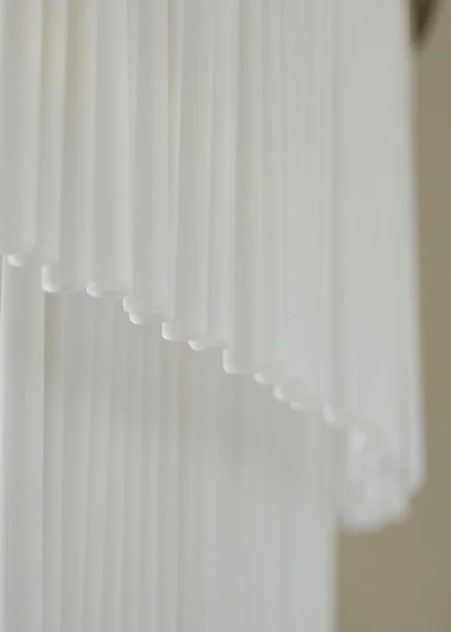 BHS Aubrey Frosted Oval Diner Pendant 5 Light Brass (Adjustable 43-130cm x 82cm) - One Size Image 3