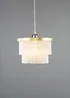BHS Aubrey Frosted Easyfit Ceiling Light Brass (19cm x 25cm) - One Size Image 2