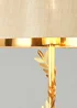 BHS Brookby Palm Floor Lamp Brass (162cm x 46cm) - One Size Image 3