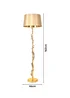 BHS Brookby Palm Floor Lamp Brass (162cm x 46cm) - One Size Image 5