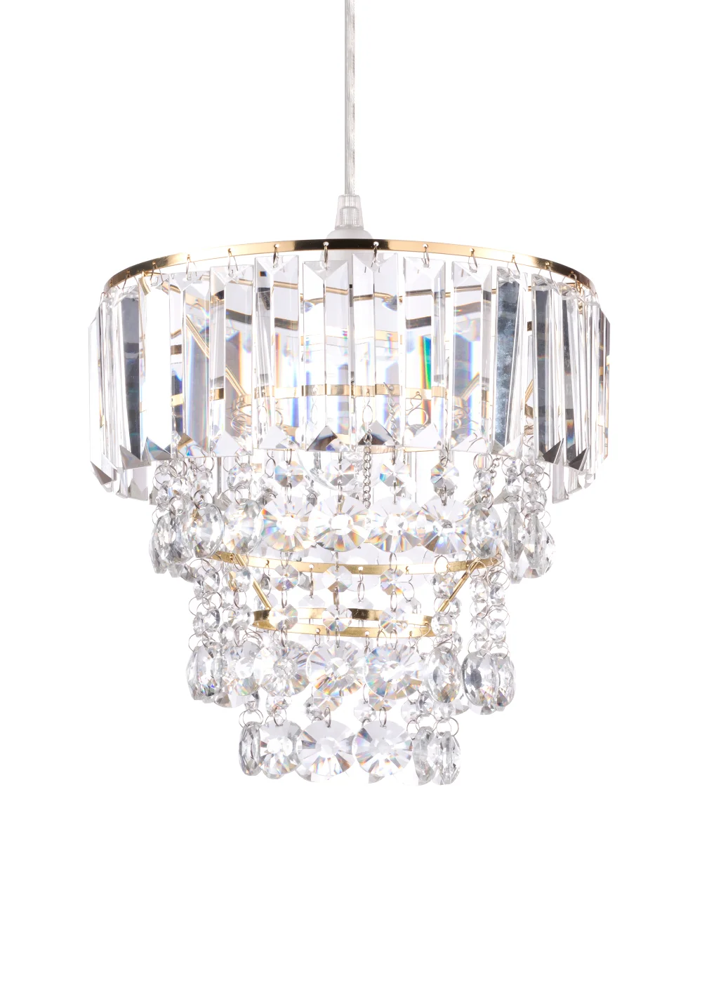 BHS Paladina Easyfit Ceiling Light Brass (25cm x 25cm) - One Size Image 2