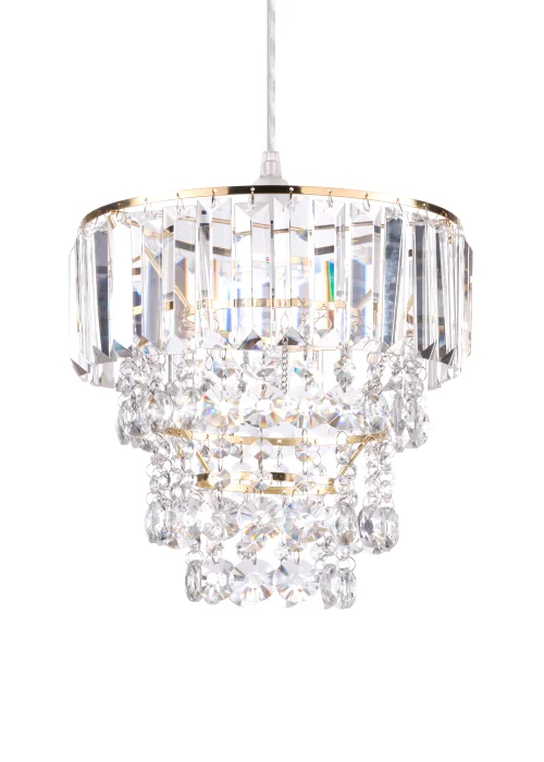 BHS Paladina Easyfit Ceiling Light Brass (25cm x 25cm) - One Size Image 2