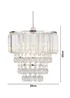 BHS Paladina Easyfit Ceiling Light Chrome (25cm x 25cm) - One Size Image 5