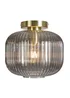 BHS Lyna Flush Ceiling 1 Light Brass (24cm x 24cm) - One Size Image 4