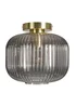 BHS Lyna Flush Ceiling 1 Light Brass (24cm x 24cm) - One Size Image 5