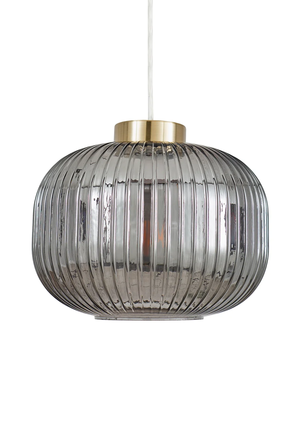 BHS Lyna Easyfit Smoked Glass Shade - One Size Image 4