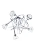 BHS Marianne Flush Ceiling 5 Light Chrome (20cm x 40cm) - One Size Image 5