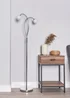 BHS Soni Floor Lamp 2 Light Chrome (149cm x 45cm) - One Size Image 2