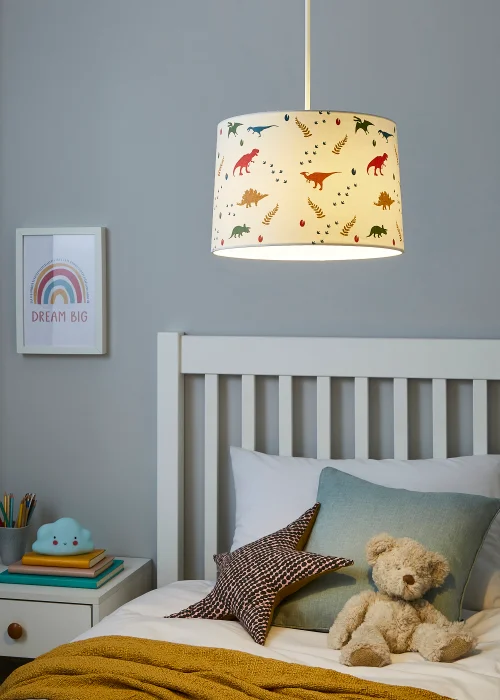 Glow Dinosaur Glow In The Dark Shade (20cm x 30cm) - One Size Image 1