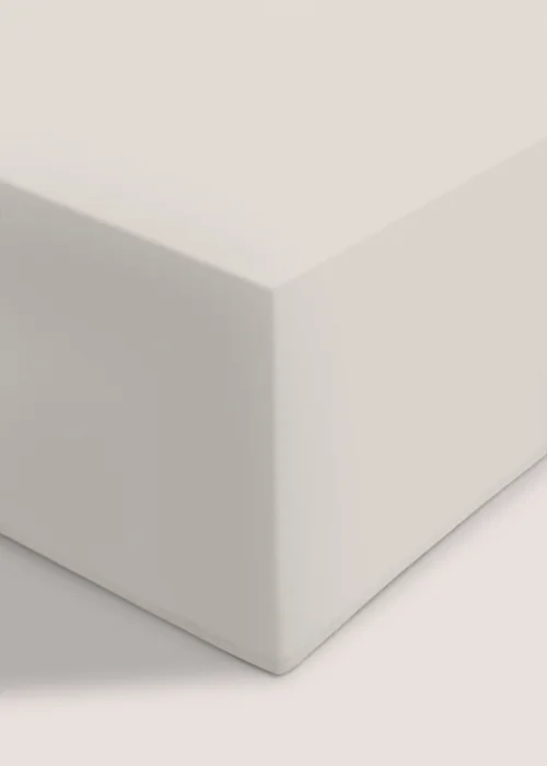 White 100% Cotton Flat Bed Sheet - Double Image 1