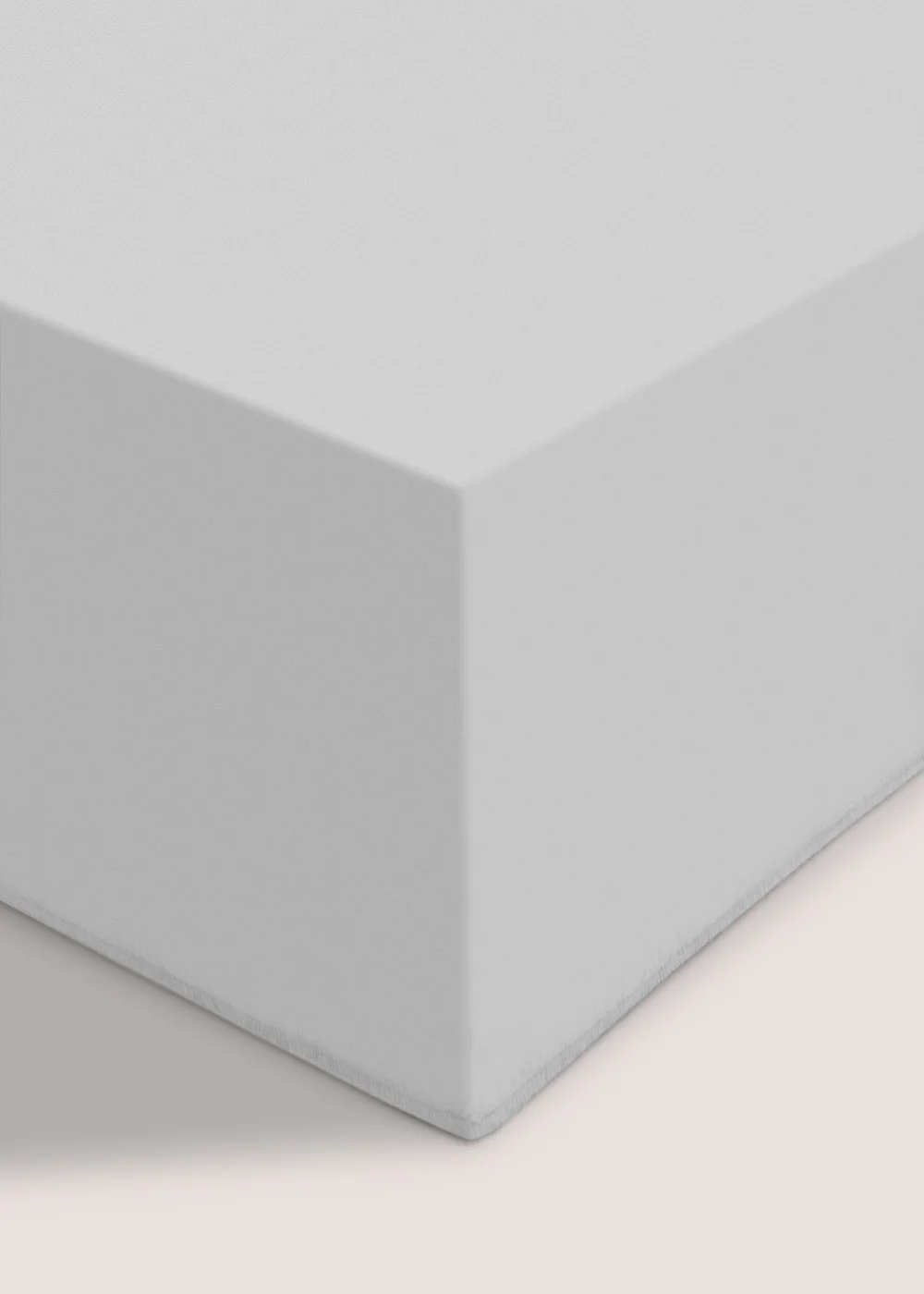 Grey Cotton Deep Fitted Bed Sheet (180 Thread Count) - Single Image 1