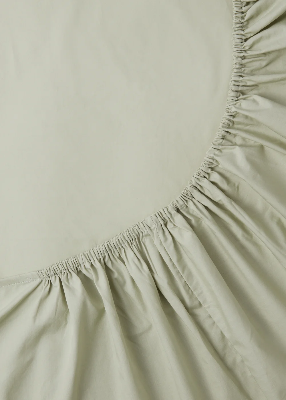 Green Cotton Deep Fitted Bed Sheet (180 Thread Count) - Single Image 2