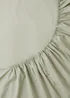 Green Cotton Deep Fitted Bed Sheet (180 Thread Count) - Single Image 2