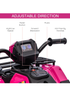 HOMCOM 12V Electric Quad Bike for Kids with LED Headlights and Music (Pink) - No Size Image 3