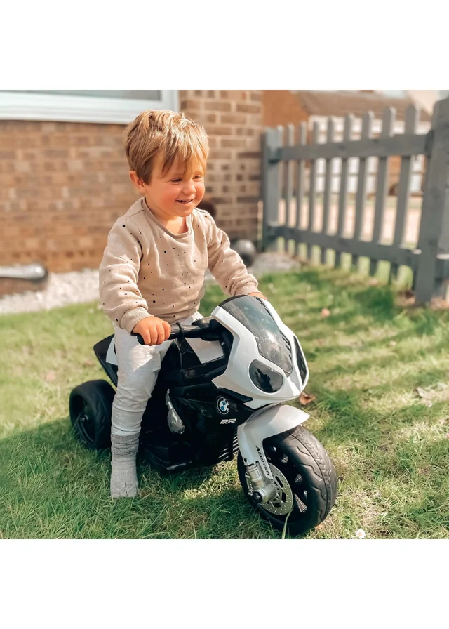 HOMCOM Electric Kids Ride on Motorcycle BMW Liscensed with Headlights and Music (Black)