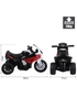 HOMCOM Electric Kids Ride on Motorcycle BMW Liscensed with Headlights and Music (Red) - No Size Image 3