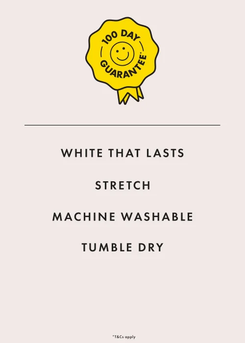 2 Pack Girls White Stretch School Blouses (8-16yrs) - Age 8 Years Image 2