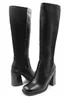 Where's That From Black Zhuri Block Heel Knee High Boots - Size 4 Image 2
