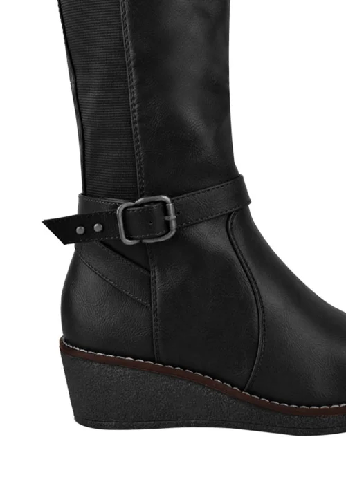 Where's That From Ayleen Knee High Boots In Black - Size 5 Image 2