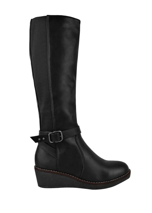Where's That From Ayleen Knee High Boots In Black - Size 5 Image 1