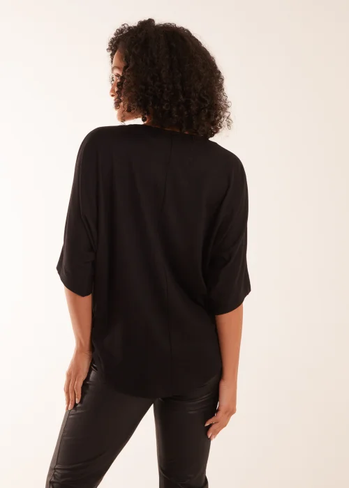 Blue Vanilla Black Zip Front Top - Small/Medium Image 3