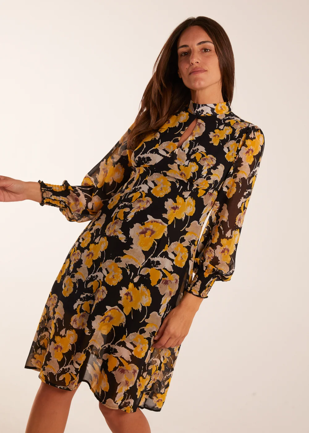 Blue Vanilla Multi Keyhole High Neck Dress - 10 Image 1