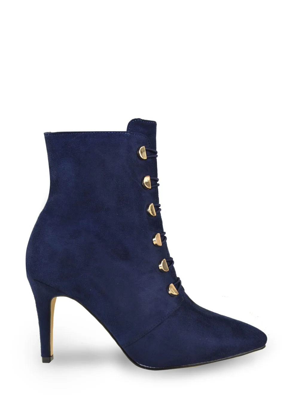 Where's That From Blue Suede Blythe Pointed Toe Ankle Boots - 8 Image 1