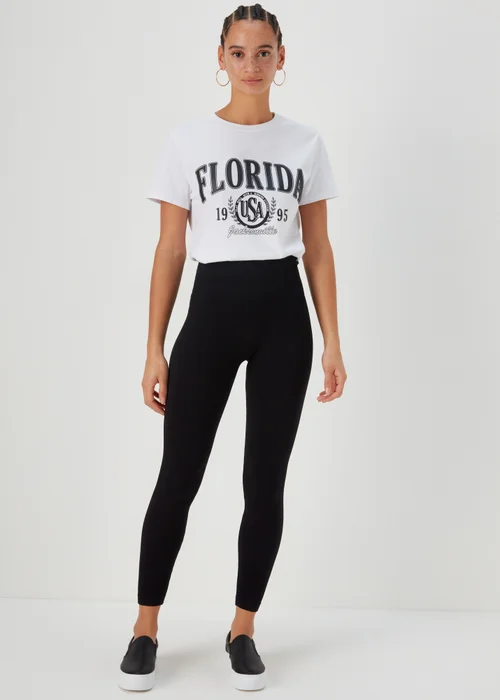 Black Seamless Leggings - Small Image 1