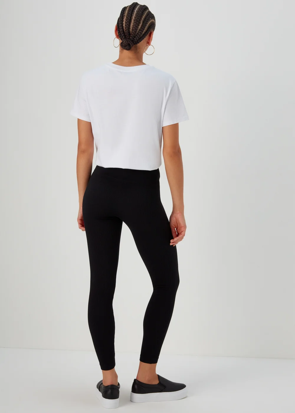Black Seamless Leggings - Small Image 2