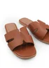 Where's That From Tan Pu Mae Strapped Slider Sandals - Size 5 Image 1