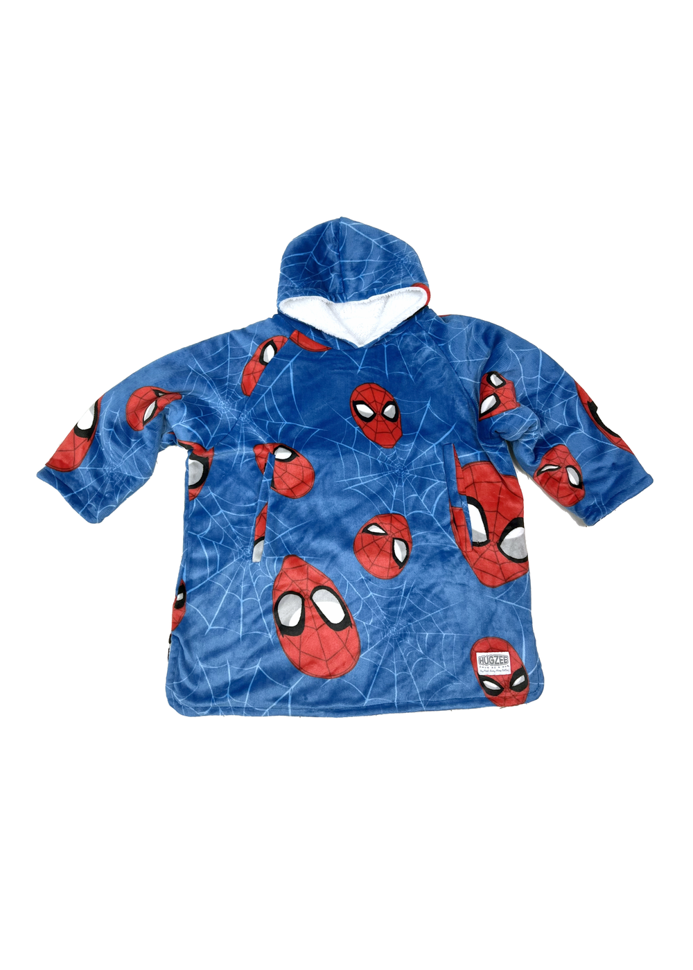 HUGZEE Spiderman Heads Up Wearble Hooded Throw - Medium Image 3
