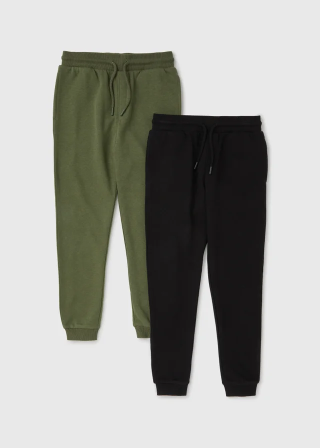 Boys Black & Green Joggers Set (7-13yrs)