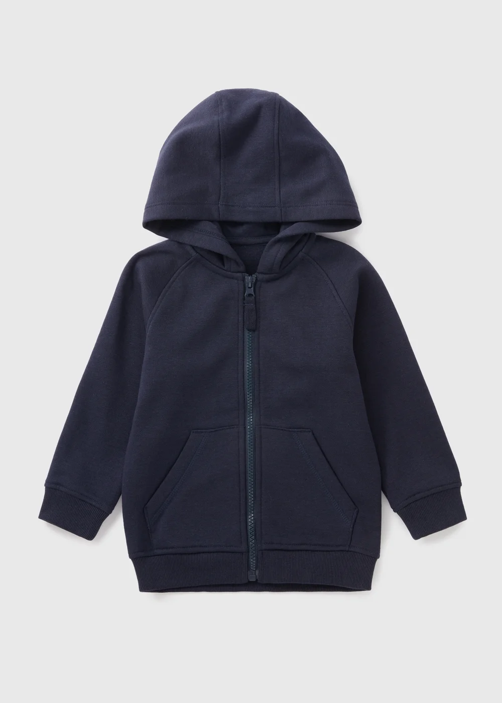 Boys Navy Zip Up Hoodie (1-7yrs) - 1 to 1 half years Image 1