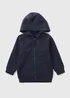Boys Navy Zip Up Hoodie (1-7yrs) - 1 to 1 half years Image 1