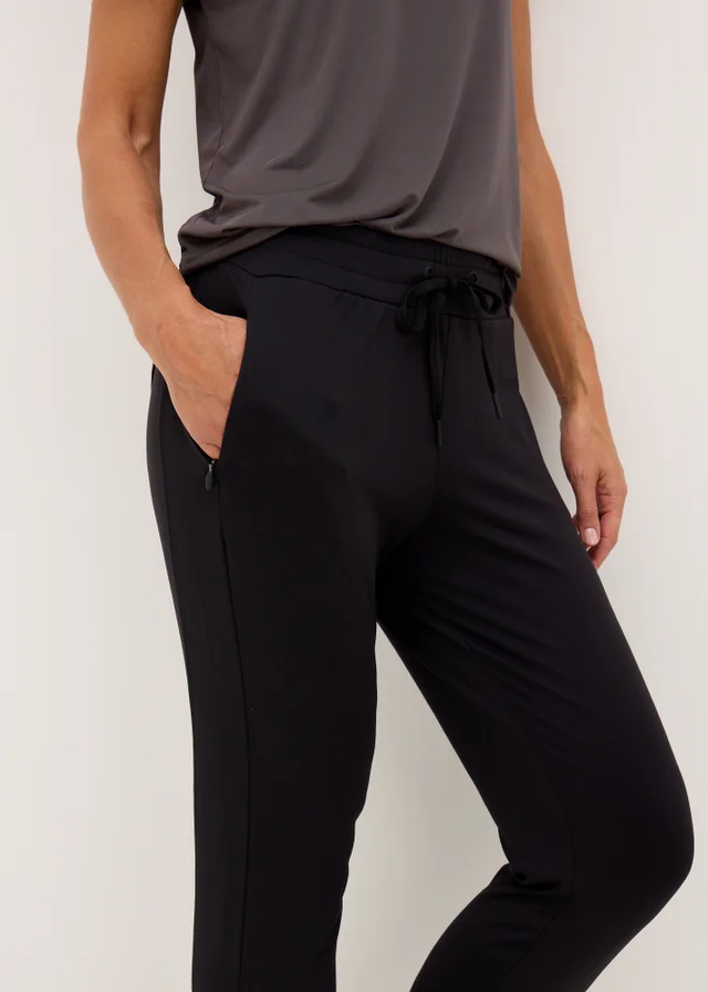 Souluxe Black Active Sports Jogging Bottoms