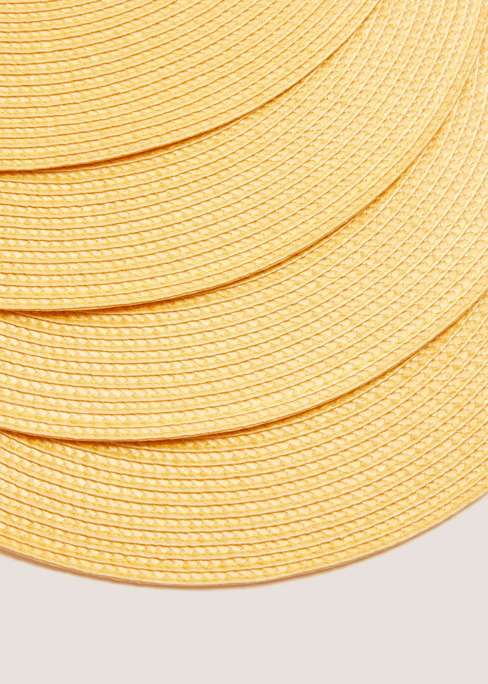 Ochre 4 Pack Woven Placemats (25cm) Image 2