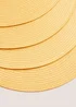 Ochre 4 Pack Woven Placemats (25cm) Image 2