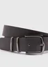 Black Leather Belt - Small Image 2
