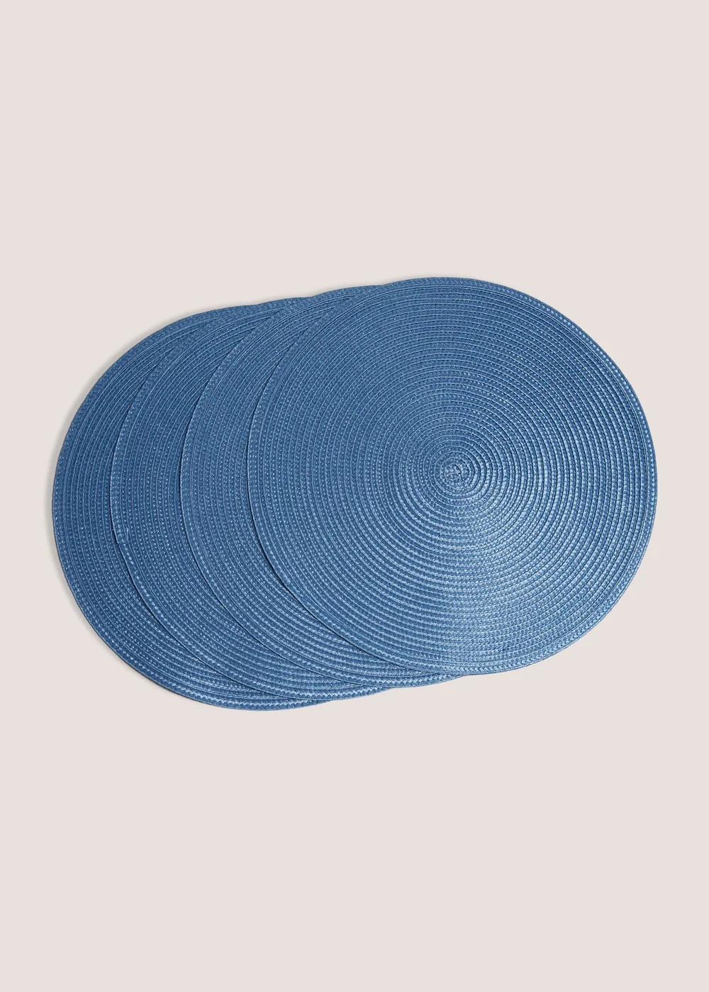 4 Pack Indigo Blue Woven Placemats Image 1